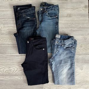 Girls Size 8 Jeans and Pants Lot of 4 Mudd, Old Navy, Cat and Jack, Dreamstar